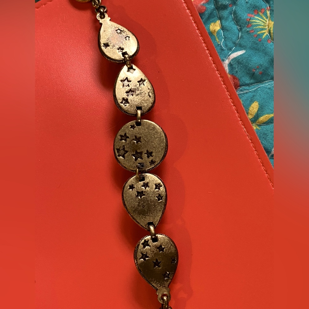 JEWELRY SALE Lucky Brand southwest bracelet,antique bronze,turquoise stones - Picture 4 of 11